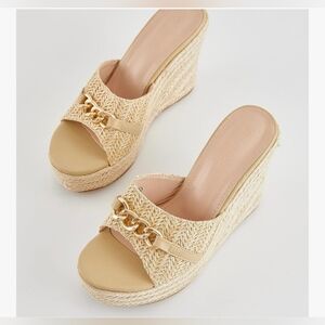 Coutgo Women's Wedge Sandals #754 NWOB